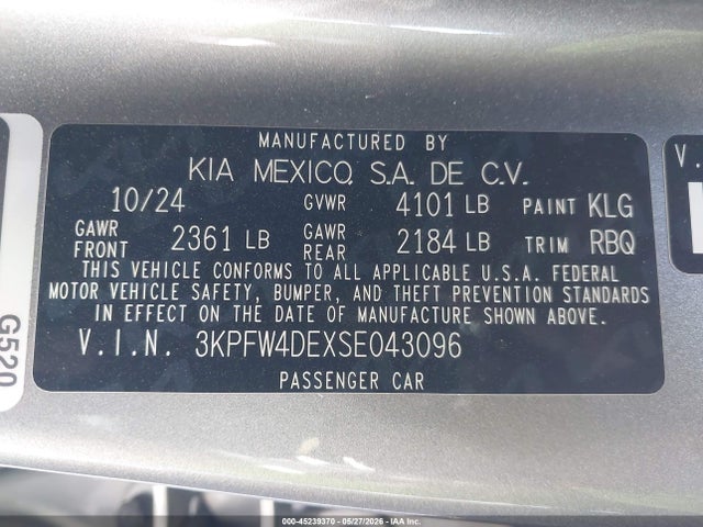 KIA K4 Gt-line 2025 3KPFW4DEXSE043096 Image 9