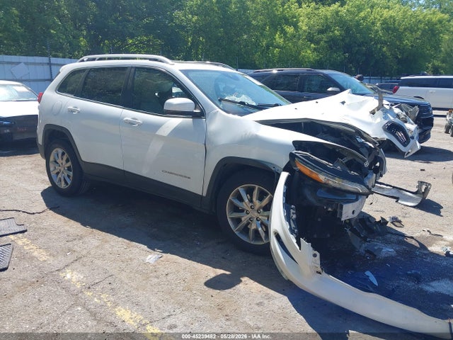 2016 Jeep Cherokee Limited მანქანა იყიდება აუქციონზე, vin: 1C4PJMDB8GW145244, აუქციონის ნომერი: 45239482