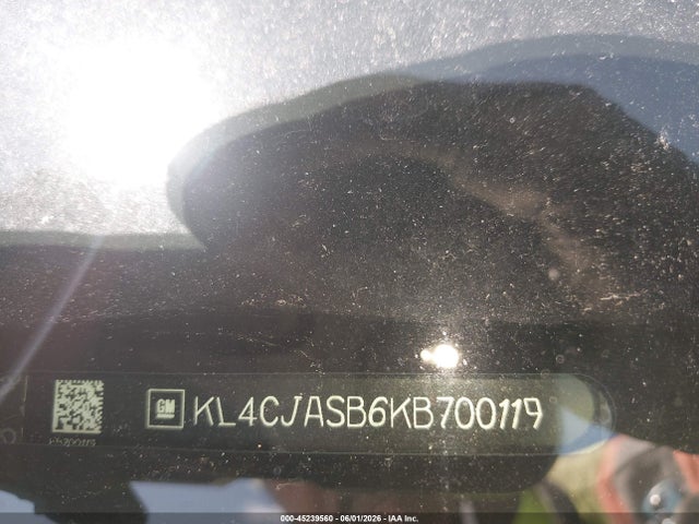 45239560 :رقم المزاد ، KL4CJASB6KB700119 vin ، 2019 Buick Encore Fwd Preferred مزاد بيع