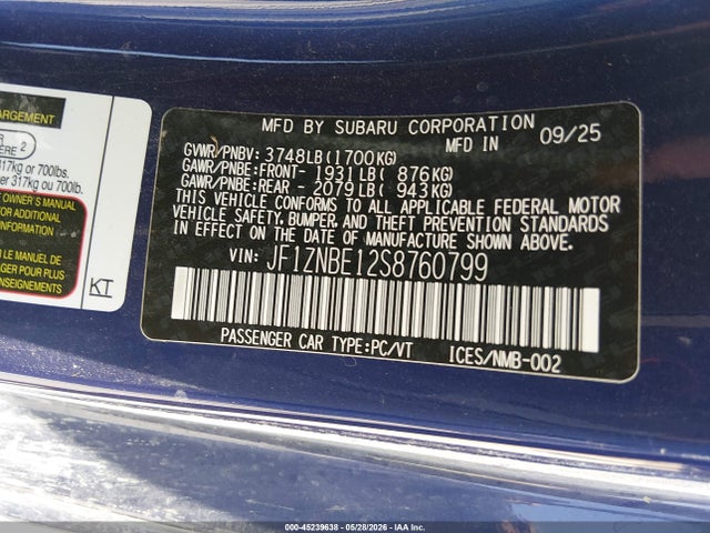 Toyota Gr86 Premium 2025 JF1ZNBE12S8760799 Image 9
