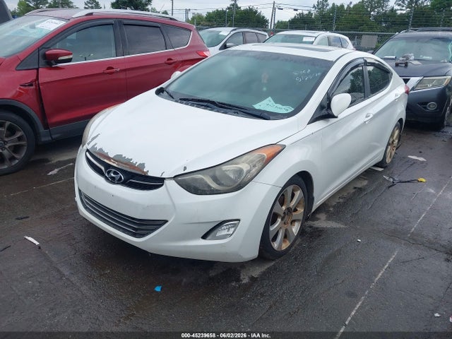 2012 Hyundai Elantra Limited მანქანა იყიდება აუქციონზე, vin: 5NPDH4AEXCH146103, აუქციონის ნომერი: 45239658