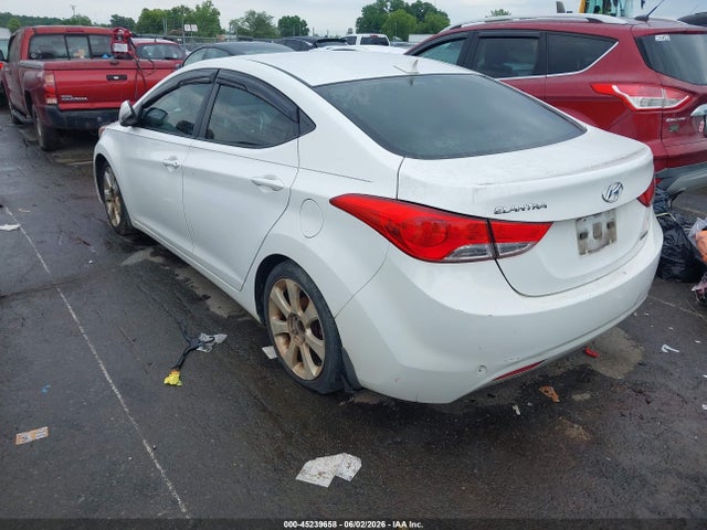 2012 Hyundai Elantra Limited მანქანა იყიდება აუქციონზე, vin: 5NPDH4AEXCH146103, აუქციონის ნომერი: 45239658