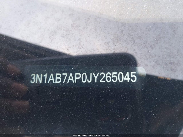 Продаж на аукціоні авто 2018 Nissan Sentra Sv, vin: 3N1AB7AP0JY265045, номер лоту: 45239910