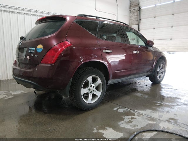 Auction sale of the 2005 Nissan Murano S, vin: JN8AZ08W75W434895, lot number: 45239918