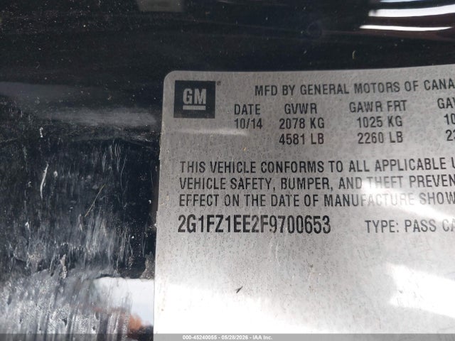 2G1FZ1EE2F9700653 Chevrolet Camaro Z/28