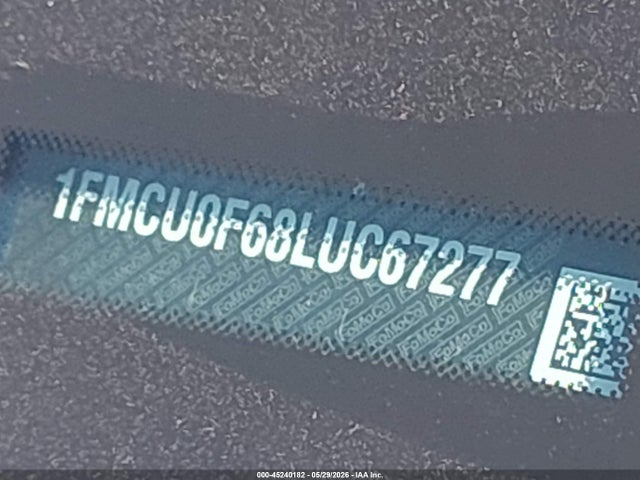 Aukcja sprzedaży 2020 Ford Escape S, vin: 1FMCU0F68LUC67277, numer aukcji: 45240182