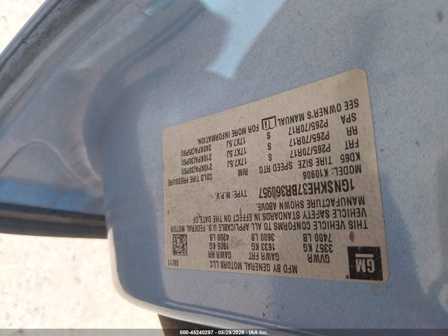 Aukcja sprzedaży 2011 Chevrolet Suburban 1500 Ls, vin: 1GNSKHE37BR360957, numer aukcji: 45240297