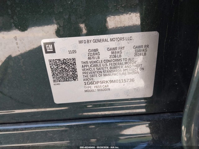 1G6DP5RK9M0115736 Cadillac Ct5 Sport