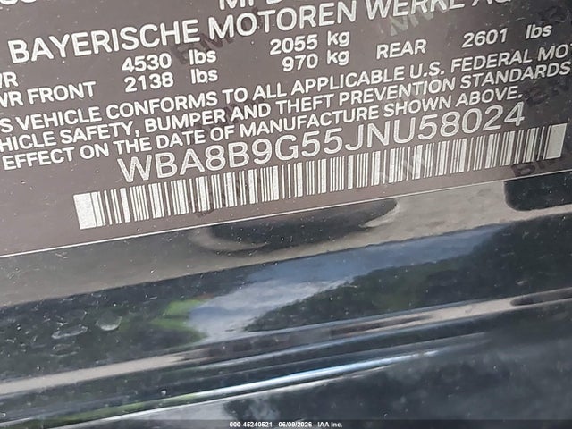 BMW 330I 2018 WBA8B9G55JNU58024 Image 9