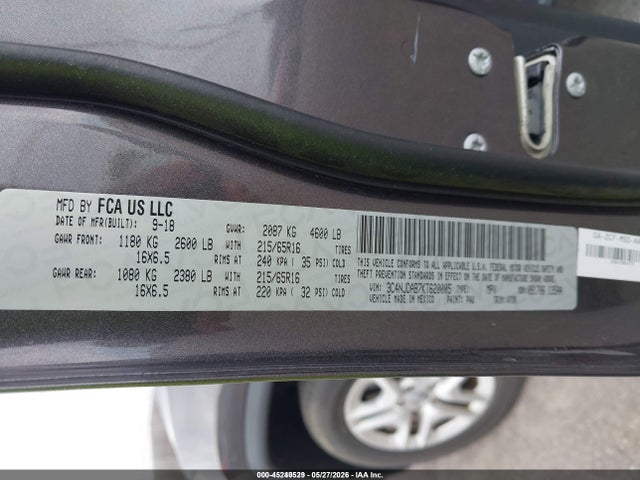 Продажа на аукционе авто 2019 Jeep Compass Sport 4x4, vin: 3C4NJDAB7KT620005, номер лота: 45240529