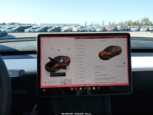 Aukcja sprzedaży 2022 Tesla Model Y Long Range Dual Motor All-wheel Drive, vin: 7SAYGDEE7NF510304, numer aukcji: 45241093