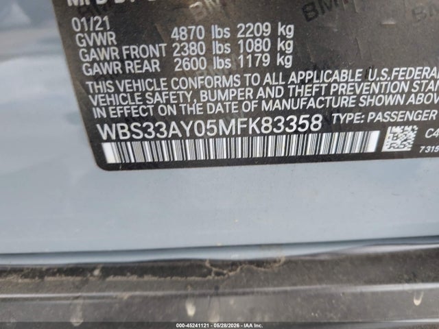 WBS33AY05MFK83358 BMW M3 Competition