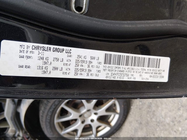 Продаж на аукціоні авто 2011 Dodge Journey R/t, vin: 3D4PH7FG7BT537560, номер лоту: 45241272
