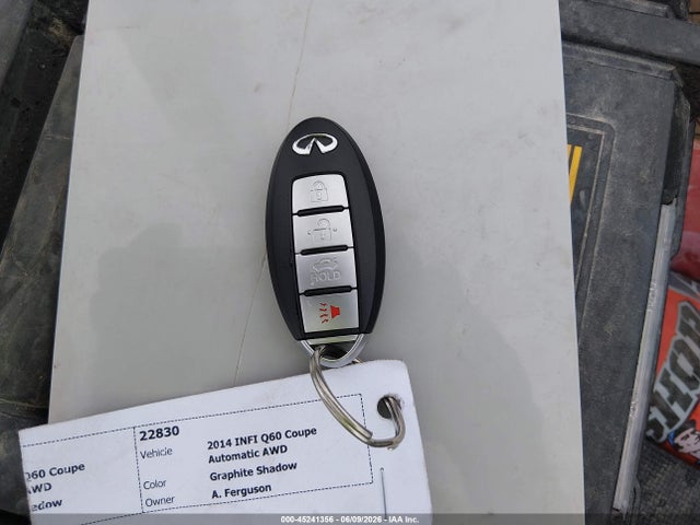 Aukcja sprzedaży 2014 Infiniti Q60, vin: JN1CV6EL0EM130836, numer aukcji: 45241356