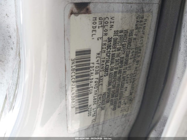 Aukcja sprzedaży 2010 Nissan Versa 1.8s, vin: 3N1BC1CP7AL438875, numer aukcji: 45241360
