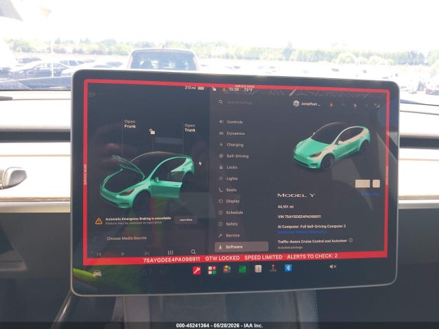 Aukcja sprzedaży 2023 Tesla Model Y Awd/long Range Dual Motor All-wheel Drive, vin: 7SAYGDEE4PA098911, numer aukcji: 45241364