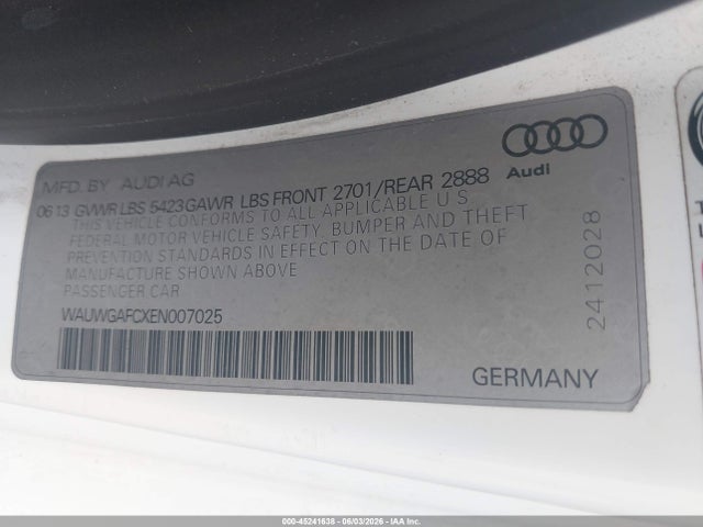 Продажа на аукционе авто 2014 Audi A7 3.0t Premium Plus, vin: WAUWGAFCXEN007025, номер лота: 45241638