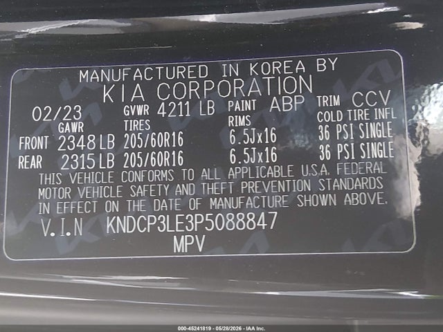 Продажа на аукционе авто 2023 Kia Niro Lx, vin: KNDCP3LE3P5088847, номер лота: 45241819