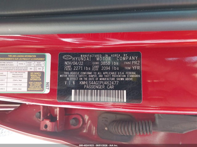 Hyundai ELANTRA SEL 2023 KMHLS4AG1PU462477 Image 9