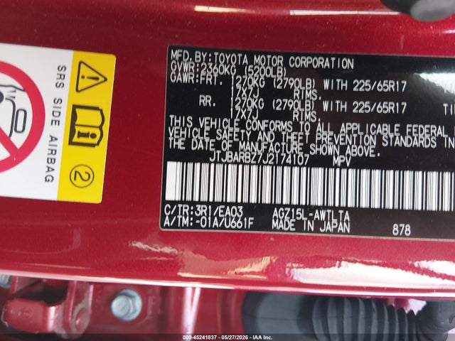 Продаж на аукціоні авто 2018 Lexus Nx 300, vin: JTJBARBZ7J2174107, номер лоту: 45241837