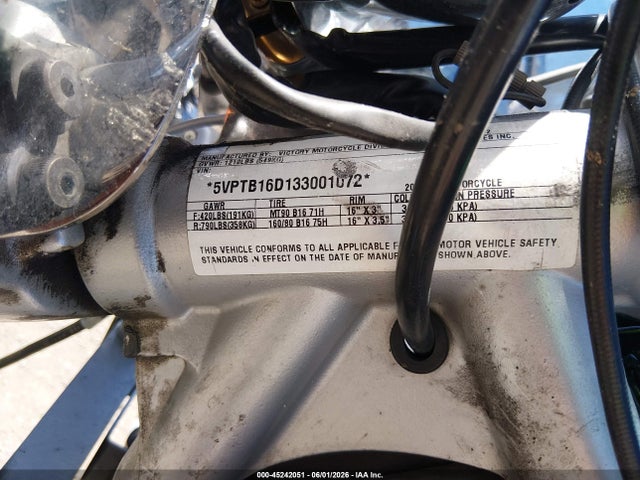 Продажа на аукционе авто 2003 Victory Motorcycles Touring, vin: 5VPTB16D133001072, номер лота: 45242051