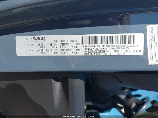 Auction sale of the 2019 Ram Promaster 2500 High Roof 159 Wb, vin: 3C6TRVDG8KE520603, lot number: 45242090