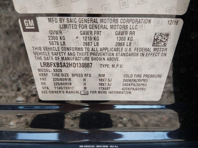 Buick Envision Essence 2017 LRBFXBSA2HD130887 Image 9