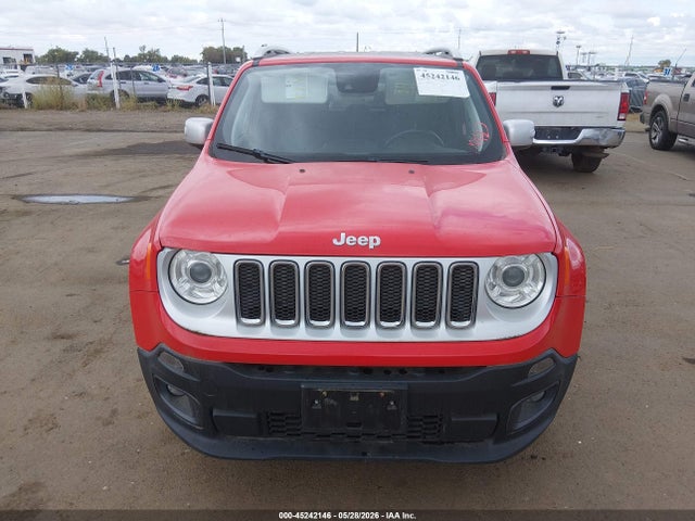 2018 Jeep Renegade Limited Fwd მანქანა იყიდება აუქციონზე, vin: ZACCJADB9JPG68810, აუქციონის ნომერი: 45242146