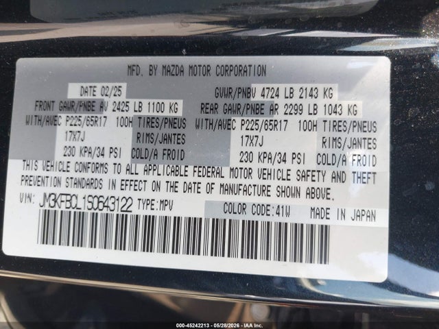 Mazda Cx-5 2.5 S Preferred 2025 JM3KFBCL1S0643122 Image 9