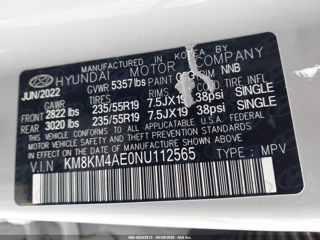 Hyundai IONIQ 5 SE 2022 KM8KM4AE0NU112565 Image 9