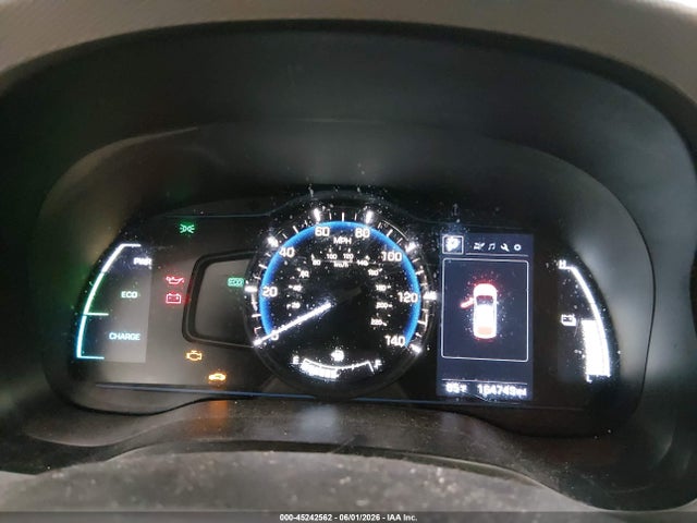 45242562 :رقم المزاد ، KMHC65LC2HU023536 vin ، 2017 Hyundai Ioniq Hybrid Blue مزاد بيع