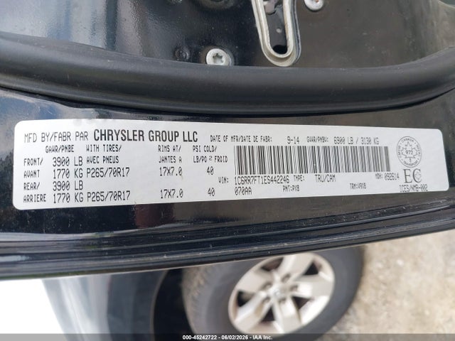 RAM 1500 St 2014 1C6RR7FT1ES442246 Image 9