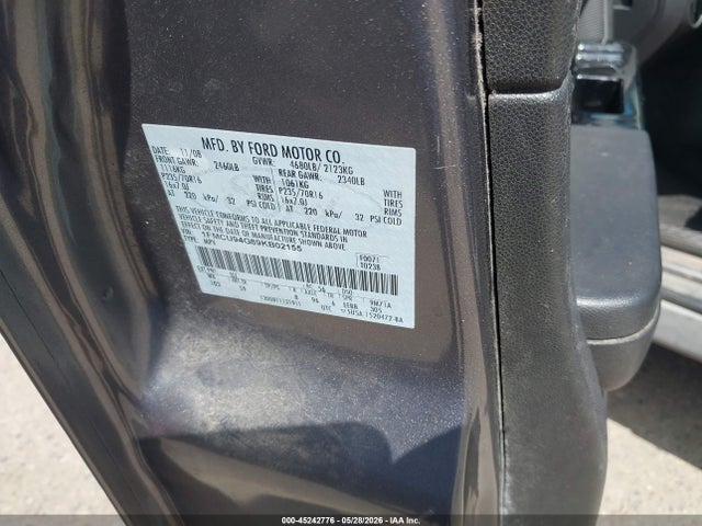 45242776 :رقم المزاد ، 1FMCU94G89KB02155 vin ، 2009 Ford Escape Limited مزاد بيع
