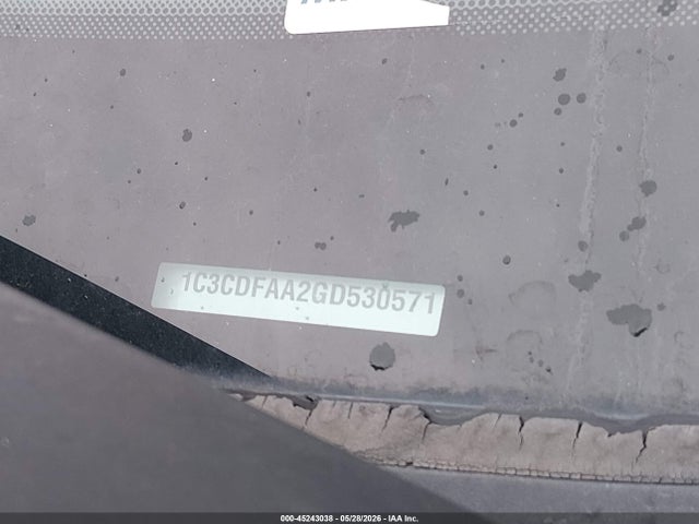 Продажа на аукционе авто 2016 Dodge Dart Se, vin: 1C3CDFAA2GD530571, номер лота: 45243038