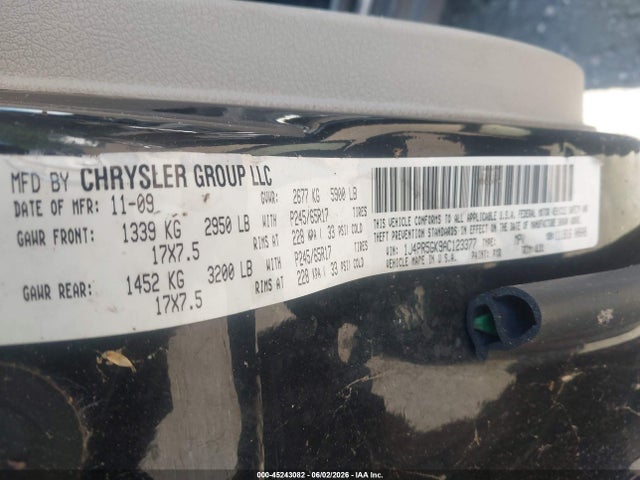 Aukcja sprzedaży 2010 Jeep Grand Cherokee Limited, vin: 1J4PR5GK9AC123377, numer aukcji: 45243082