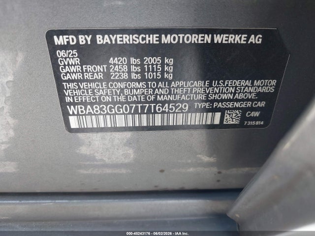 BMW 228 Gran Coupe 2026 WBA83GG07T7T64529 Image 9