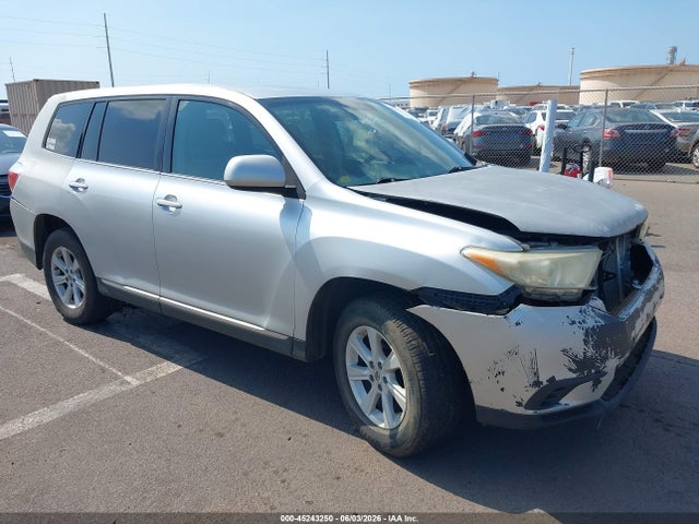 2013 Toyota Highlander Base Plus მანქანა იყიდება აუქციონზე, vin: 5TDZA3EH0DS031577, აუქციონის ნომერი: 45243250