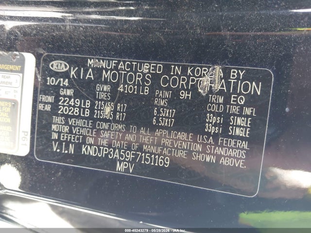 Продажа на аукционе авто 2015 Kia Soul +, vin: KNDJP3A59F7151169, номер лота: 45243279
