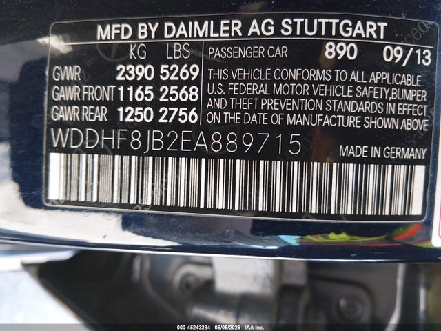 Mercedes-Benz E 350 4matic 2014 WDDHF8JB2EA889715 Image 9