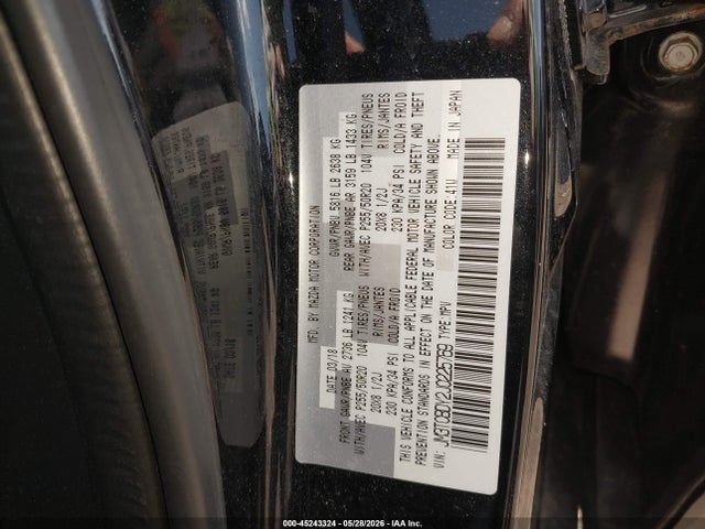 Aukcja sprzedaży 2018 Mazda Cx-9 Grand Touring, vin: JM3TCBDY2J0225769, numer aukcji: 45243324