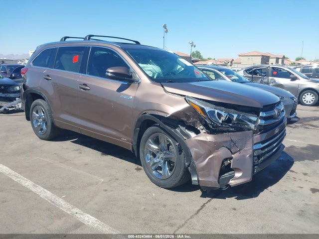 Aukcja sprzedaży 2018 Toyota Highlander Hybrid Limited Platinum, vin: 5TDDGRFH0JS045193, numer aukcji: 45243464