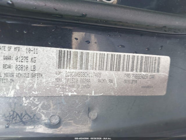 Aukcja sprzedaży 2012 Dodge Charger Se, vin: 2C3CDXBG9CH117469, numer aukcji: 45243586