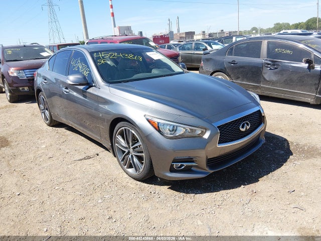 2015 Infiniti Q50 Premium მანქანა იყიდება აუქციონზე, vin: JN1BV7AR0FM391896, აუქციონის ნომერი: 45243868