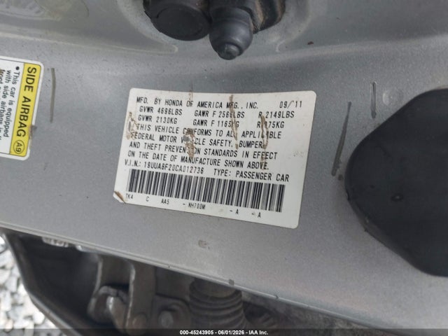 Продаж на аукціоні авто 2012 Acura Tl 3.5, vin: 19UUA8F20CA012736, номер лоту: 45243905