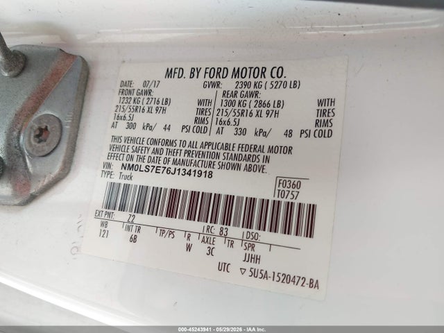 Ford Transit Connect Xl 2018 NM0LS7E76J1341918 Image 9