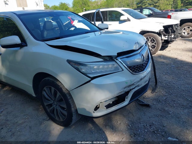 45244024 :رقم المزاد ، 5FRYD4H41GB050602 vin ، 2016 Acura Mdx Technology   Acurawatch Plus Packages/technology Package مزاد بيع