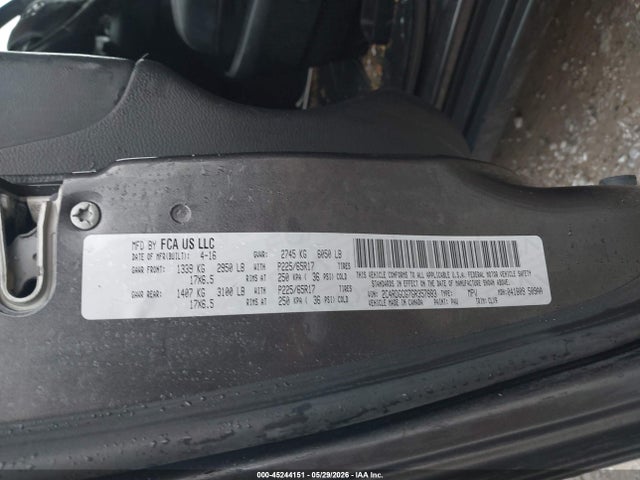 Dodge Grand Caravan Sxt 2016 2C4RDGCG7GR357883 Image 9