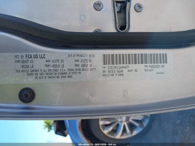 Auction sale of the 2016 Chrysler 300c Awd, vin: 2C3CCAKG1GH344077, lot number: 45244178
