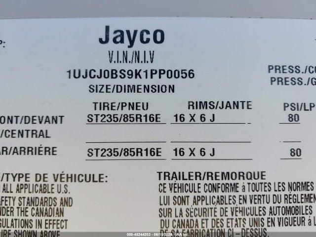 Jayco Eagle 2019 1UJCJ0BS9K1PP0056 Image 9
