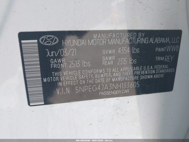 Hyundai SONATA SE 2022 5NPEG4JA3NH133605 Image 9